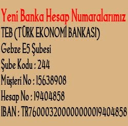 Banka Hesap Numaramız