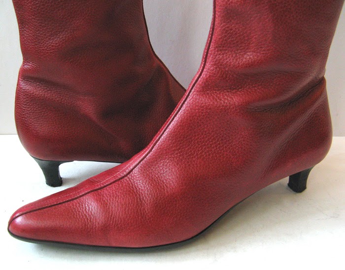 coach red boots