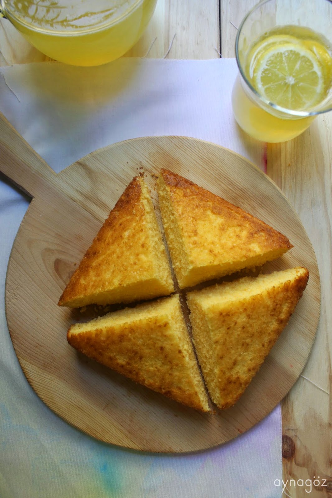 AynaGöz. Mısır Unu Keki/ Kore Usulü Mısır Ekmeği / Oksusuppang