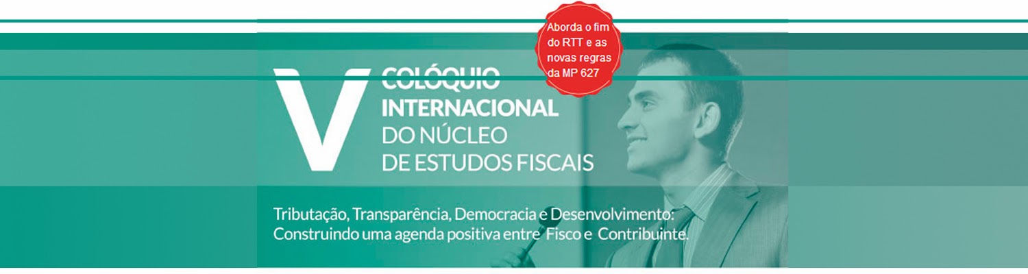 V COLÓQUIO INTERNACIONAL DO NÚCLEO DE ESTUDOS FISCAIS