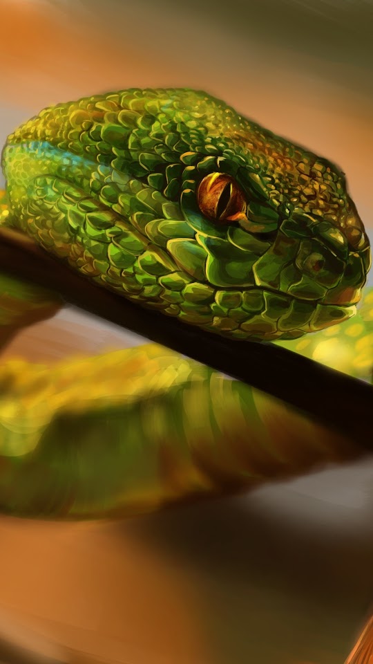 Snake Crawling Android Wallpaper