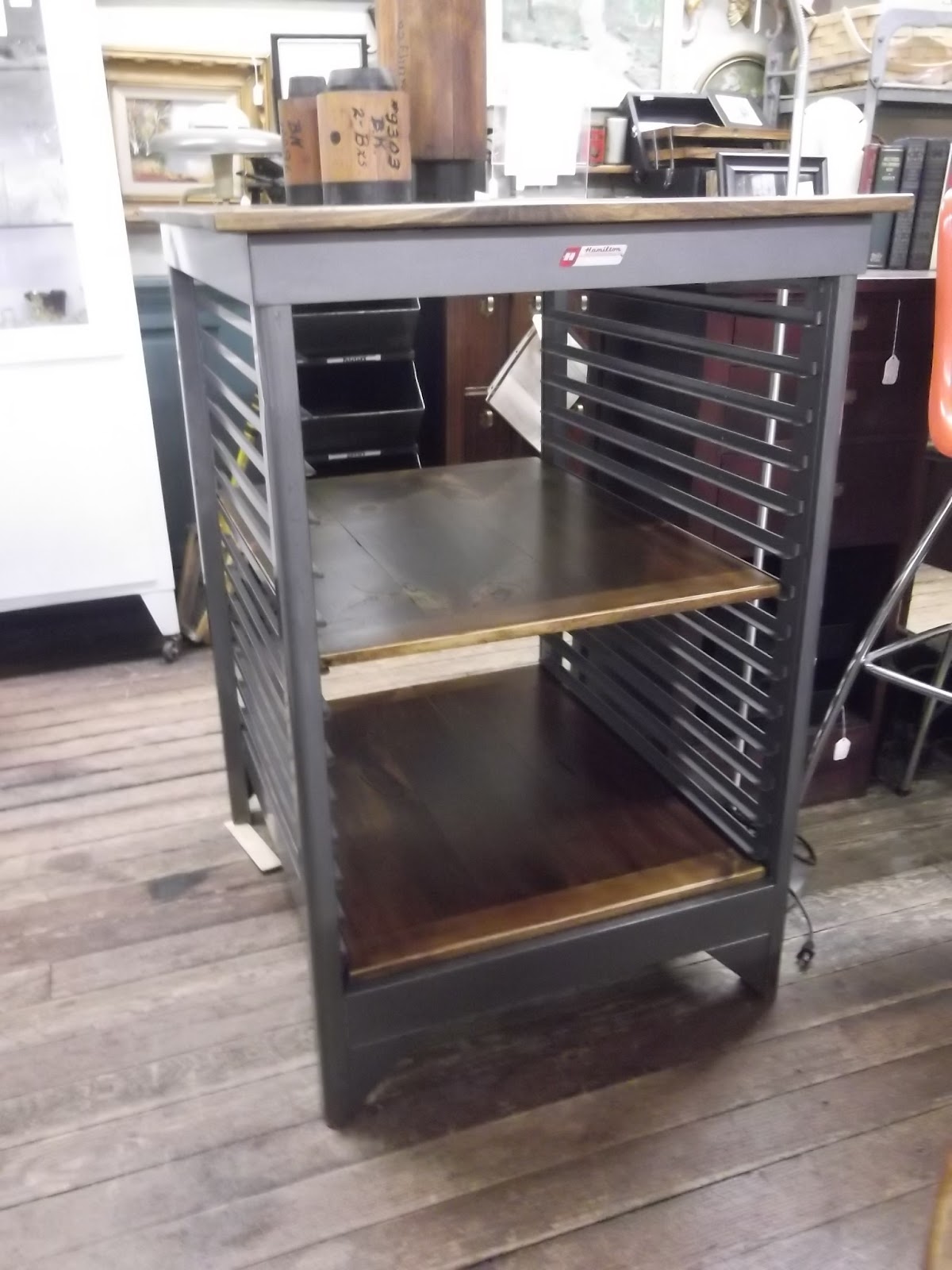 Wexford General Store Metal Printer with Wood Top, Great