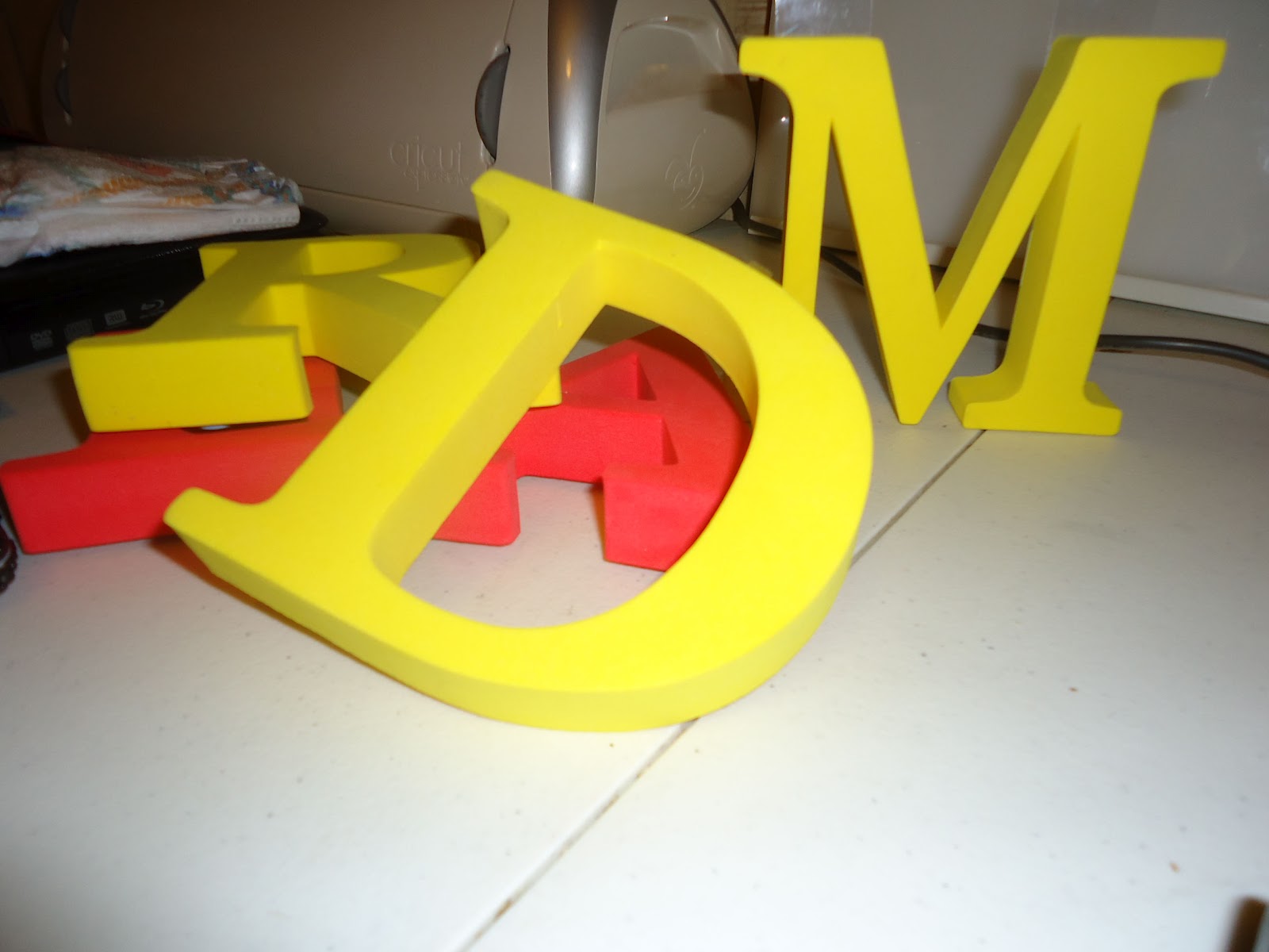 Frugal Home Design DIY Decorative Letters Cheap!