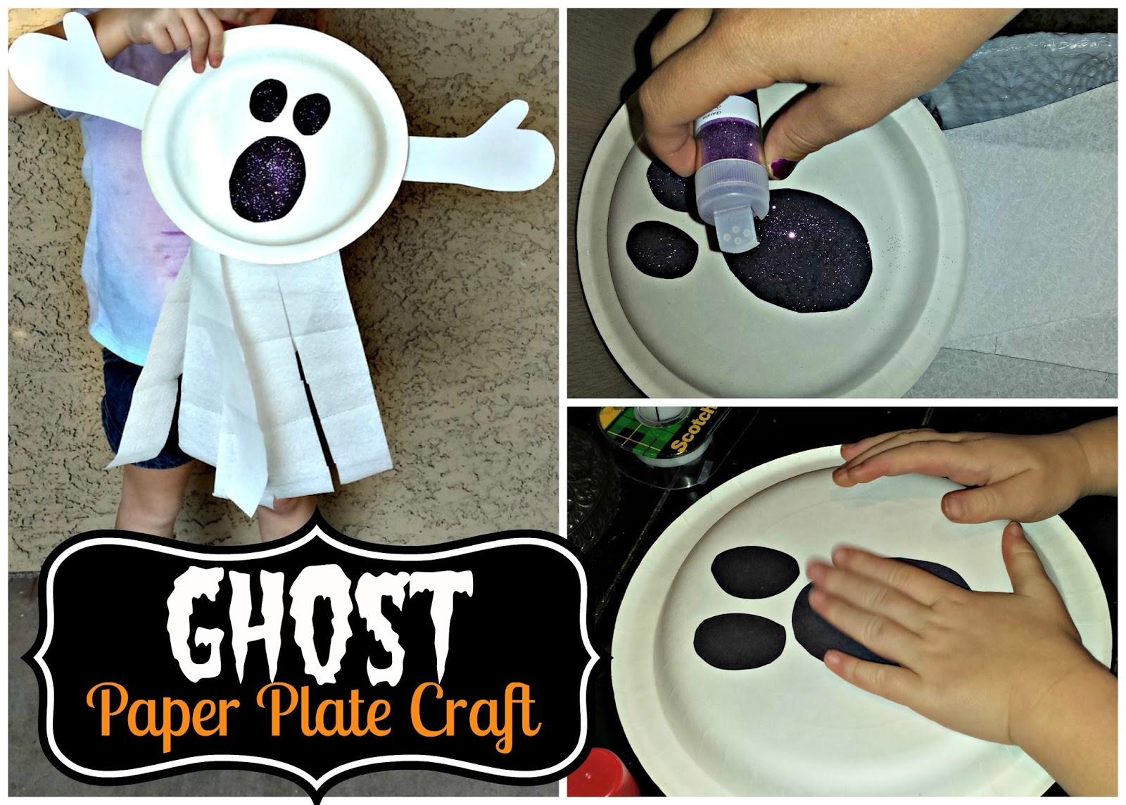 Paper Plate Ghost Craft for Kids (Fun Halloween Art Project!) Crafty