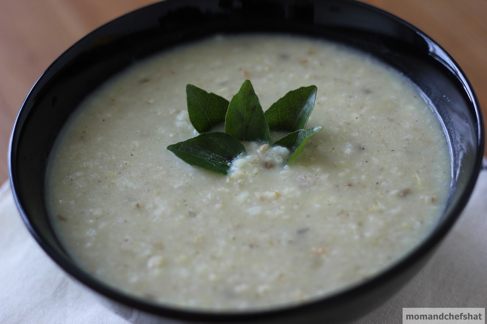 Cooking in mommy's shoes Kanji soup with trio of dals