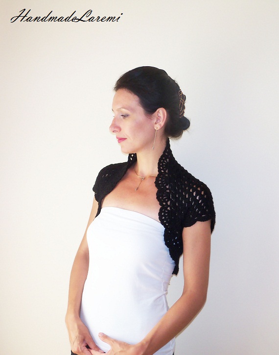 Crochet Shrug / Wedding LACE BOLERO JACKET / Wedding Bolero Shrug ...