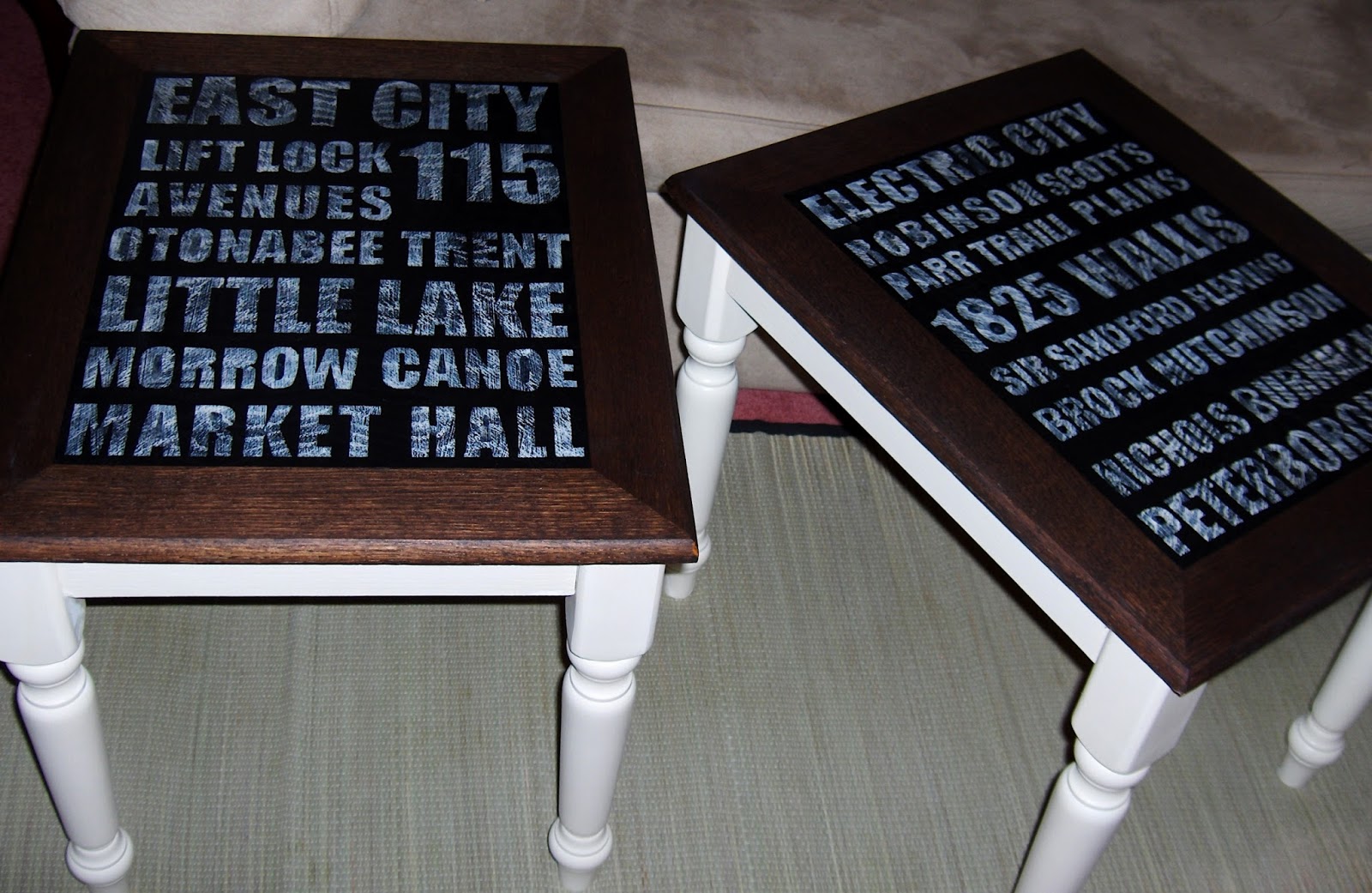 Fay Grayson Home DIY Subway Art Coffee Table Set