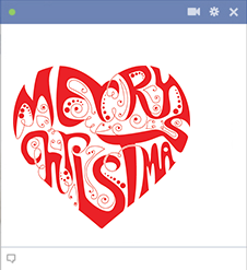 Merry Christmas Heart for Facebook