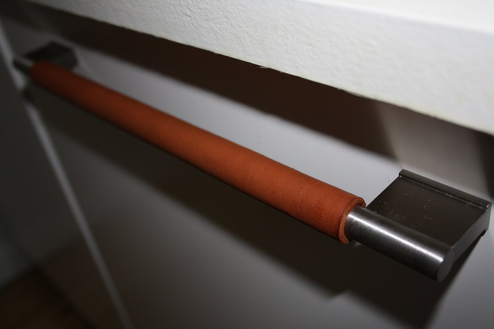 Frøken fut: diy læderbetrukket greb
