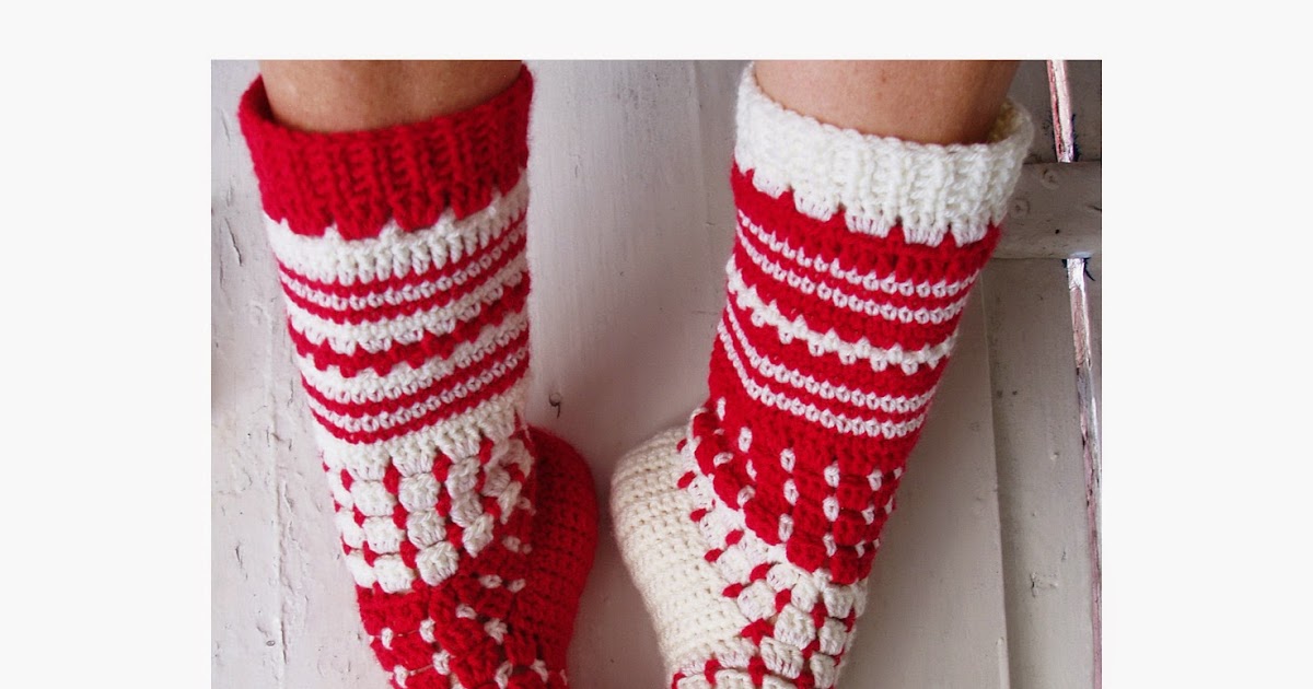 TRADITIONAL NORWEGIAN TALL SOCKS IN CROCHET!