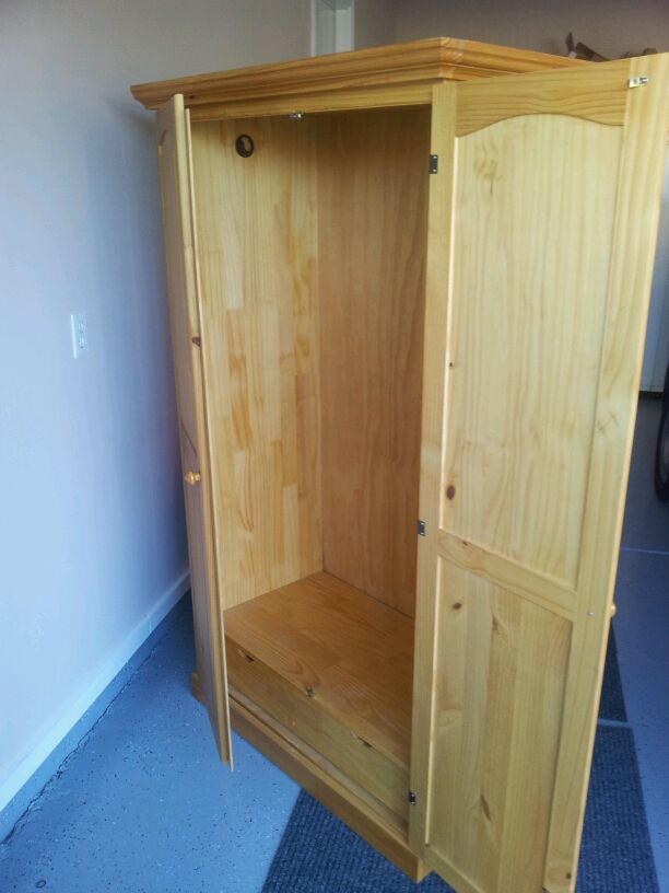 Our Pinteresting Family Armoire Turned Toy Locker by Rob & Megan