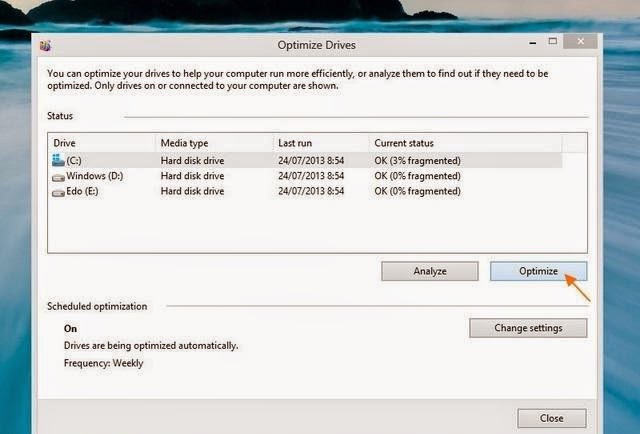 Cara Melakukan Defragmentasi Windows 7 & 8 Cara Melakukan Defragmentasi Windows 7 & 8