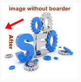 image without boarder after editing