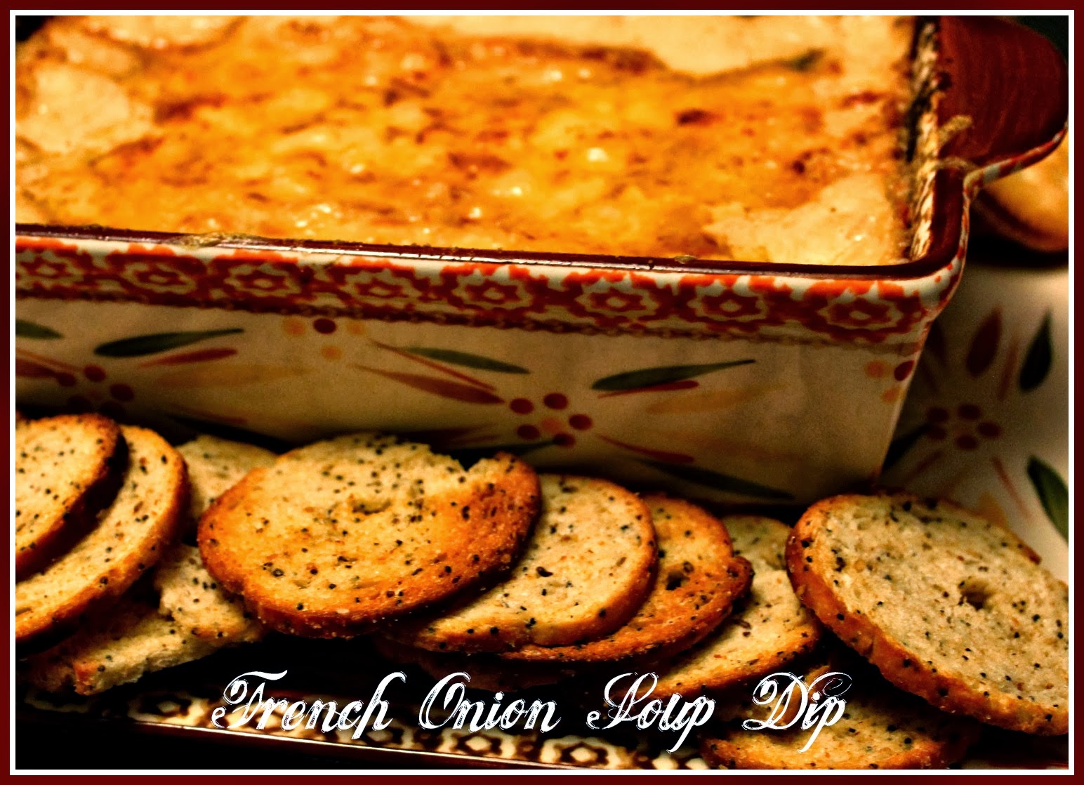 Sweet Tea and Cornbread French Onion Soup Dip!