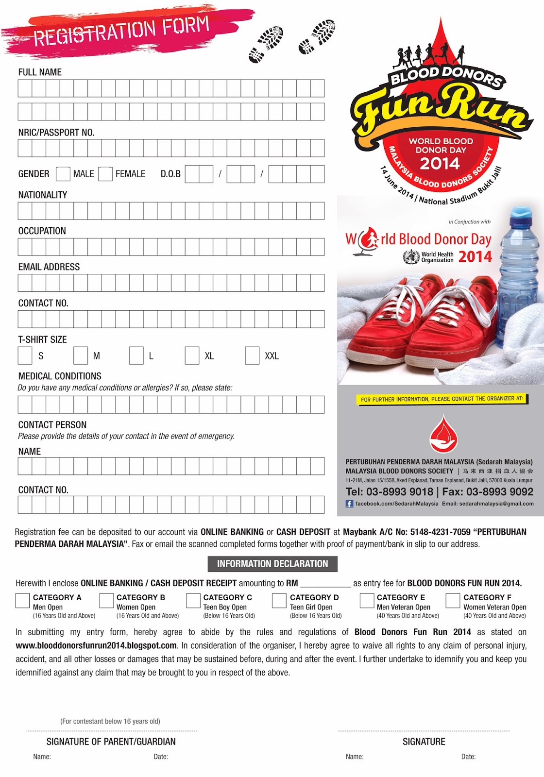 blood donor fun run