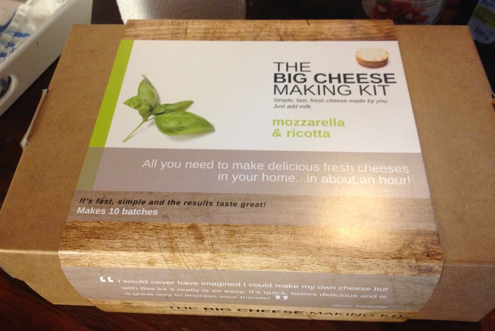 Free From G. The Big Cheese Making Kit Our Homemade Mozzarella