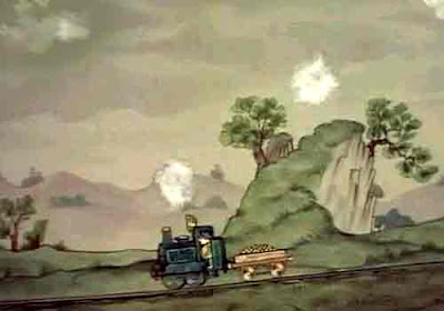 Welsh Jones the steam driver and Ivor the train engine steamed like the wind down to Grumbley town