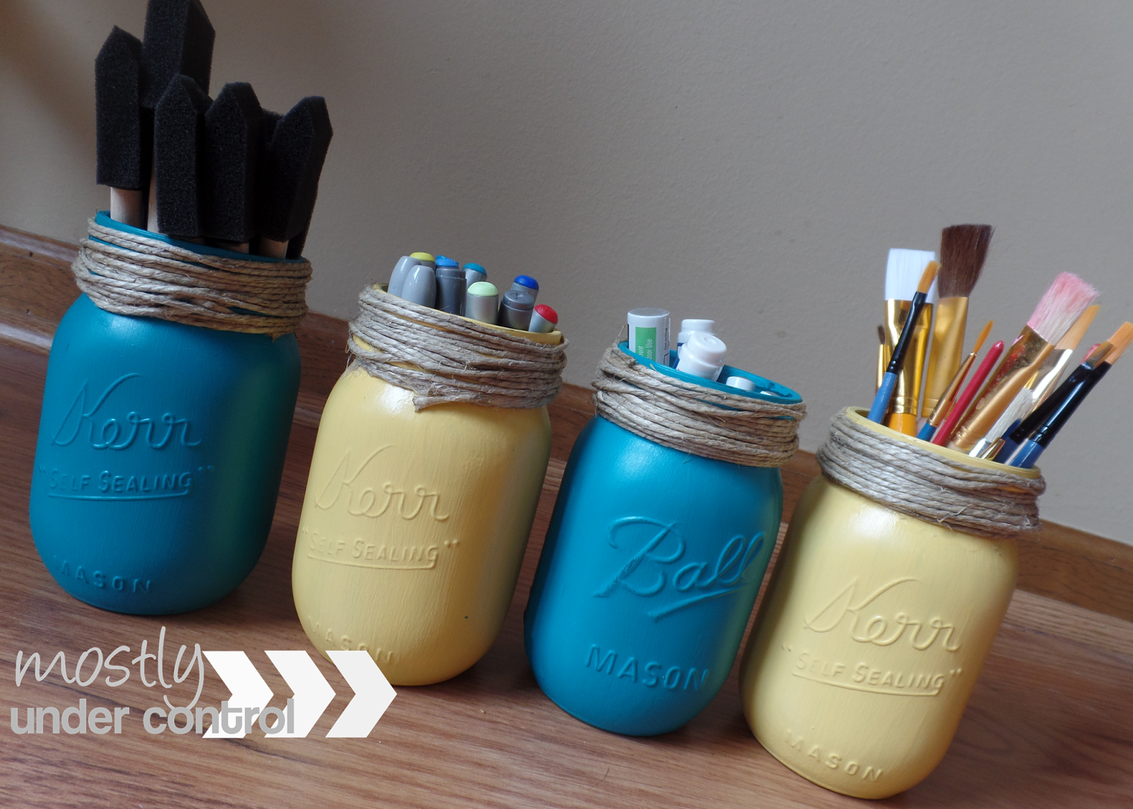 Painting glass with chalk paint Mostly Under Control