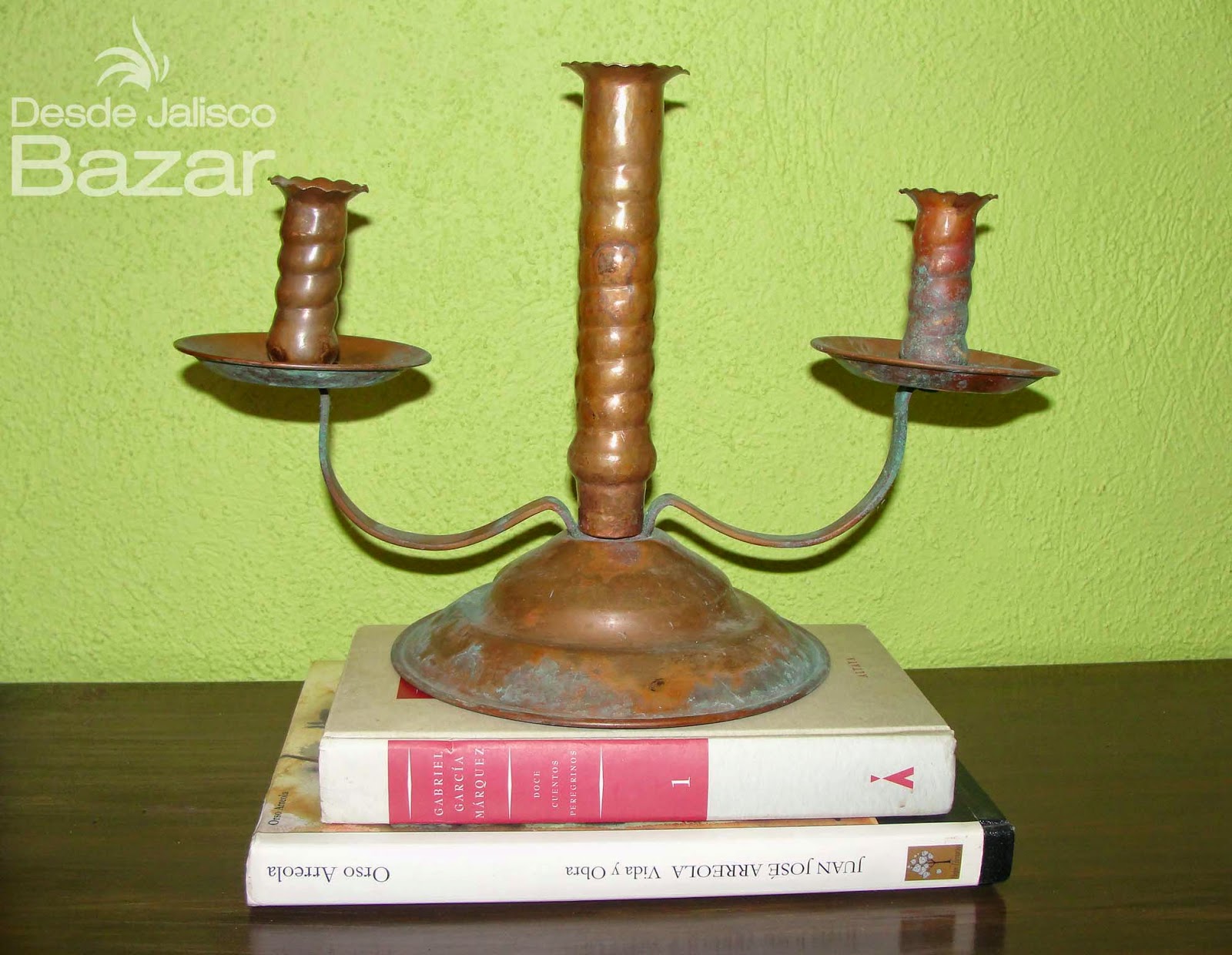 Desde Jalisco Bazar: Candelabro de cobre