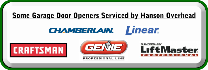 Hanson Overhead Garage Door Service Sonoma County 2015