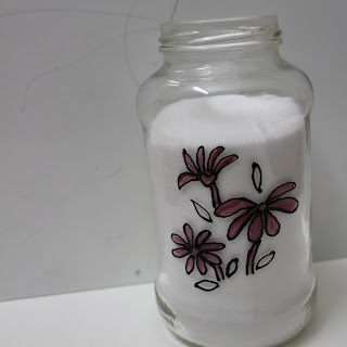 nailpolish painted jars