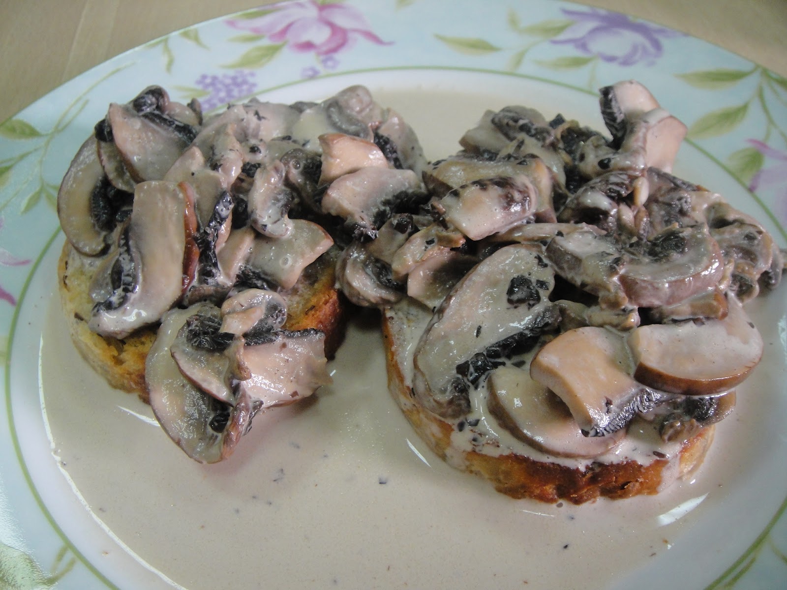 Maryam's Culinary Wonders 165. Mushroom Cream Toast