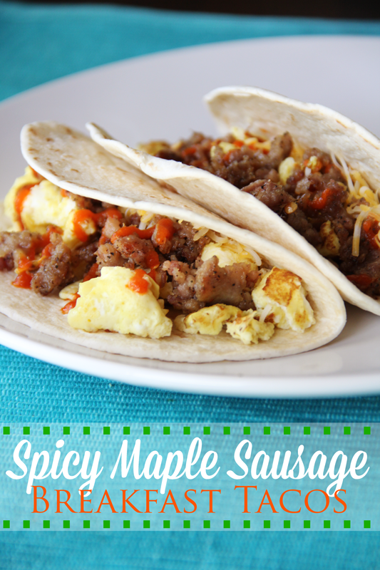 Lovely Little Snippets Spicy Maple Sausage Breakfast Tacos