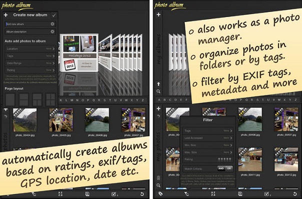 Photo Album App Screenshot Photo Album App for iPhone, iPad and Android