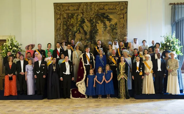 Dutch King Willem-Alexander and his wife Queen Maxima arrive to attend a religious ceremony at the Nieuwe Kerk church in Amsterdam