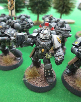 Horus Heresy, Warhammer 30k, Raven Guard, Betrayal at Calth, Dreadnought, Tactical Squad, Sergeant, Powerfist