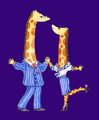 Giraffes Raph & Maureen dancing - Ingrid Sylvestre