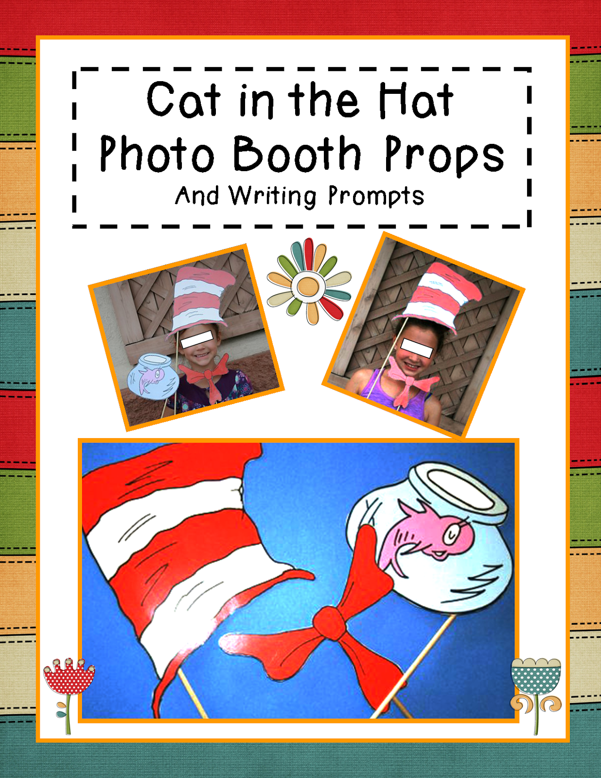 http://www.teacherspayteachers.com/Product/Happy-Birthday-Dr-Seuss-Photo-Booth-Props-and-Writing-Propmts-1130476