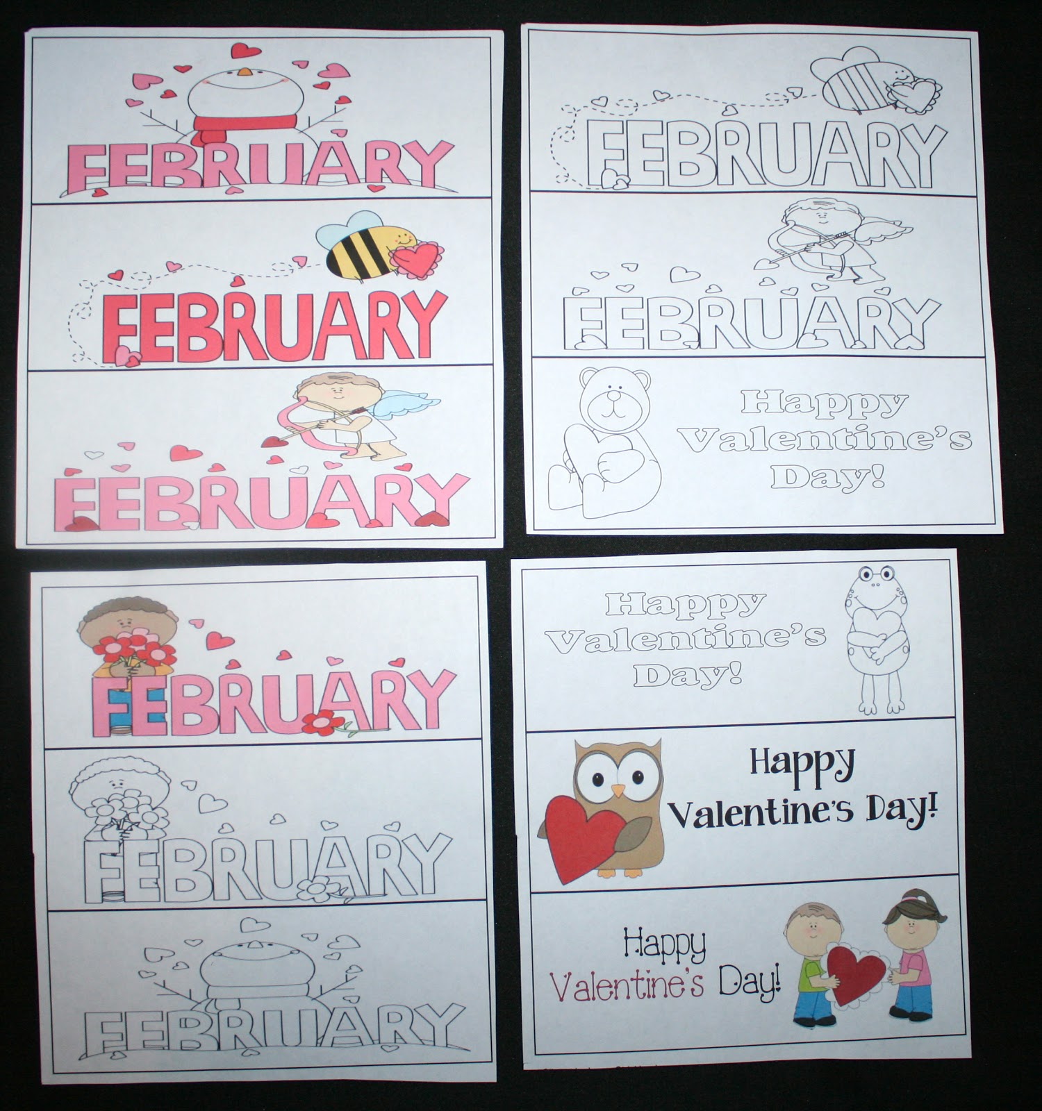Tales of a technician: the february that was February Calendar Cards - Classroom Freebies