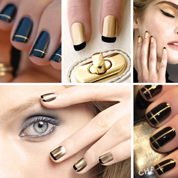 nail art inspiration black &