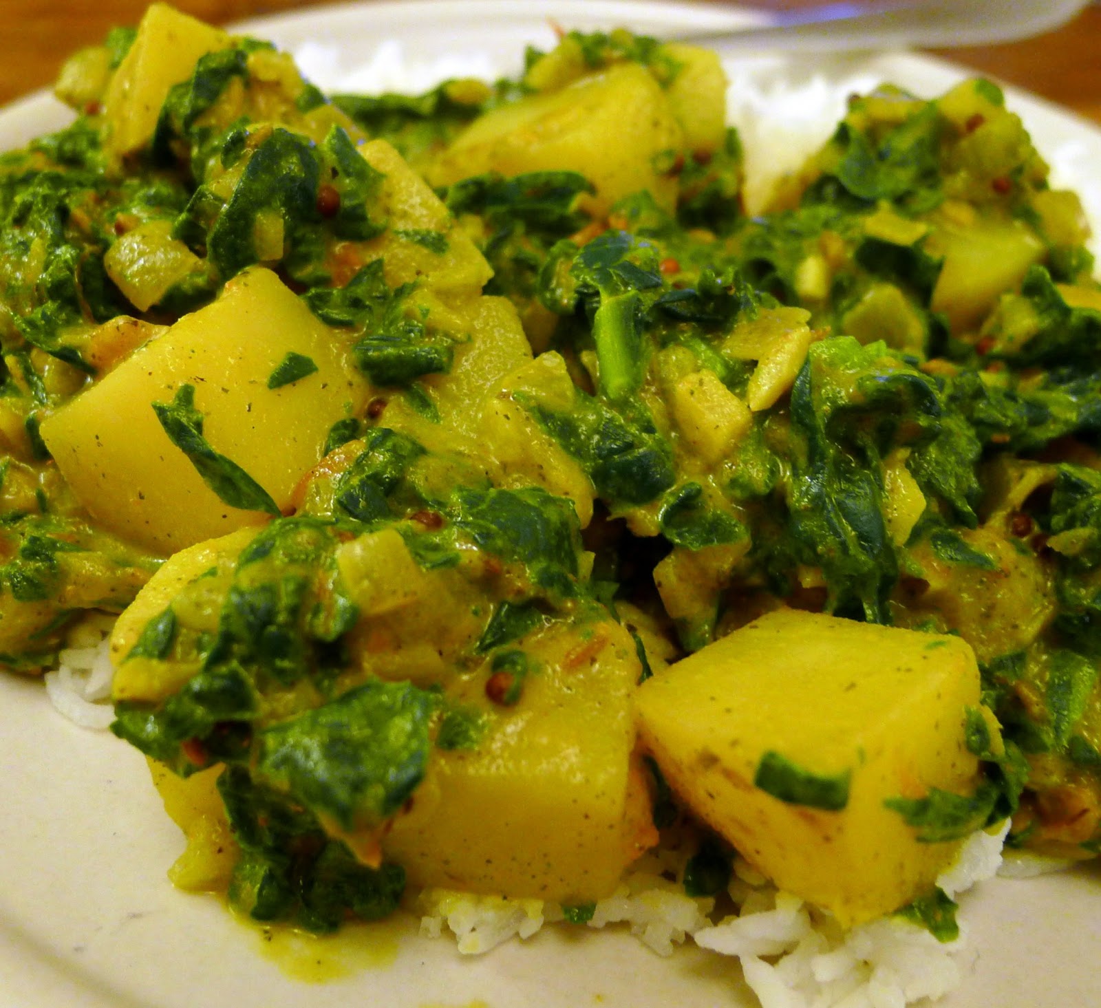 Culinary Adventures in London: Saag Aloo