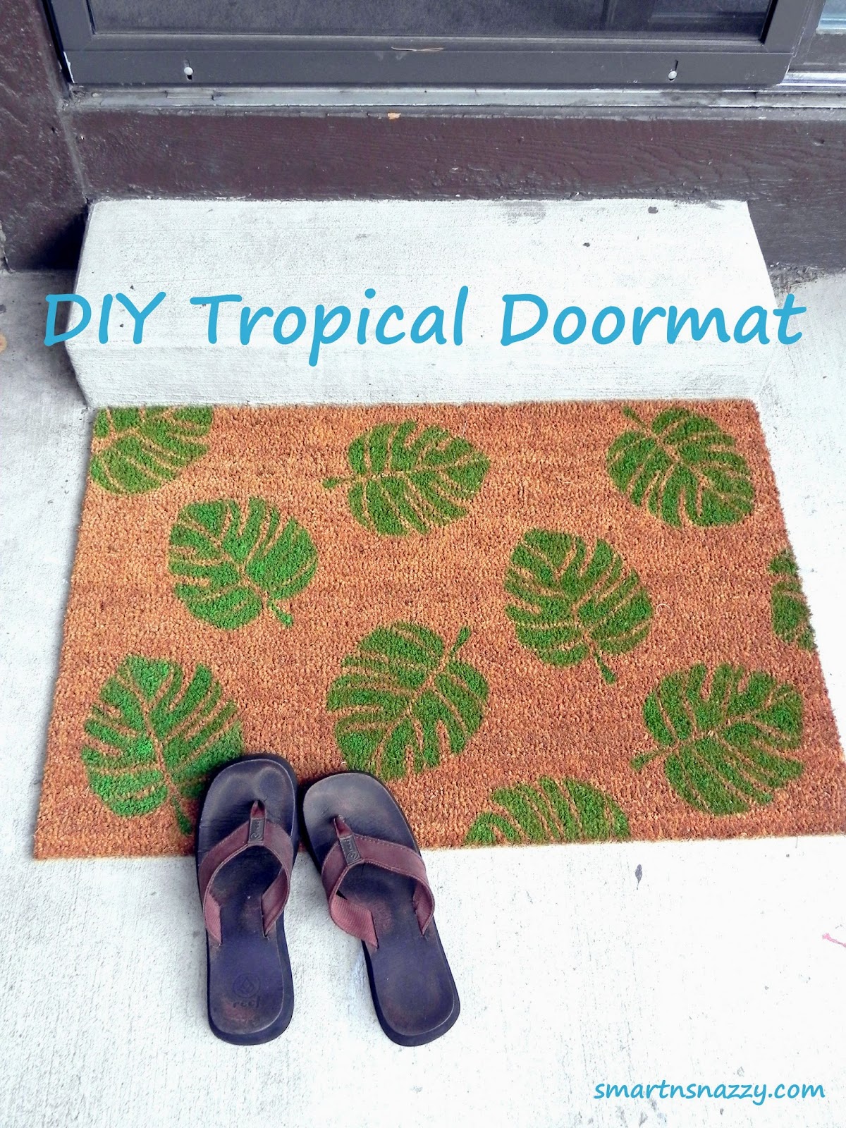 Smart n Snazzy DIY Tropical Doormat