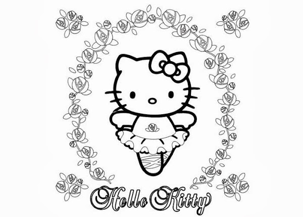 Hello Kitty Face Coloring Pages Print – Colorings.net