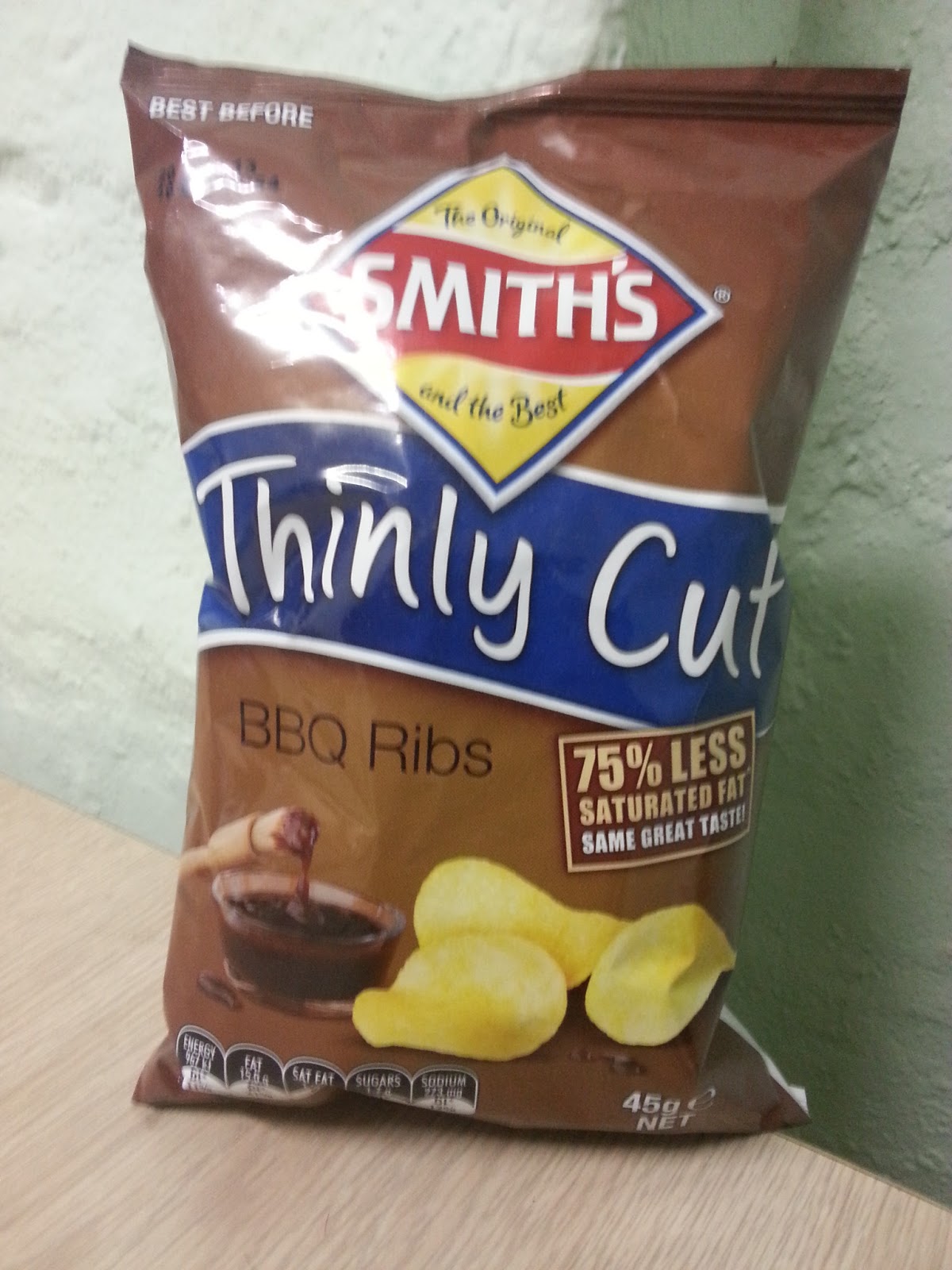 Junk Food Journal Smiths BBQ Ribs Thinly Cut Chips