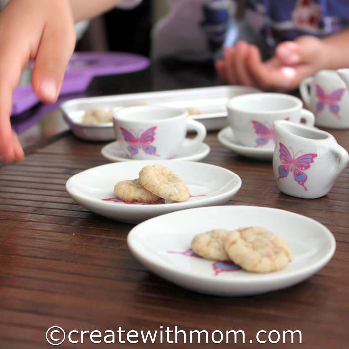 Create With Mom Edible tea party invitation from my children using