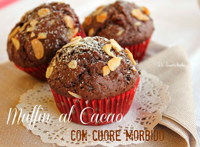 Muffin al cacao con cuore morbido 