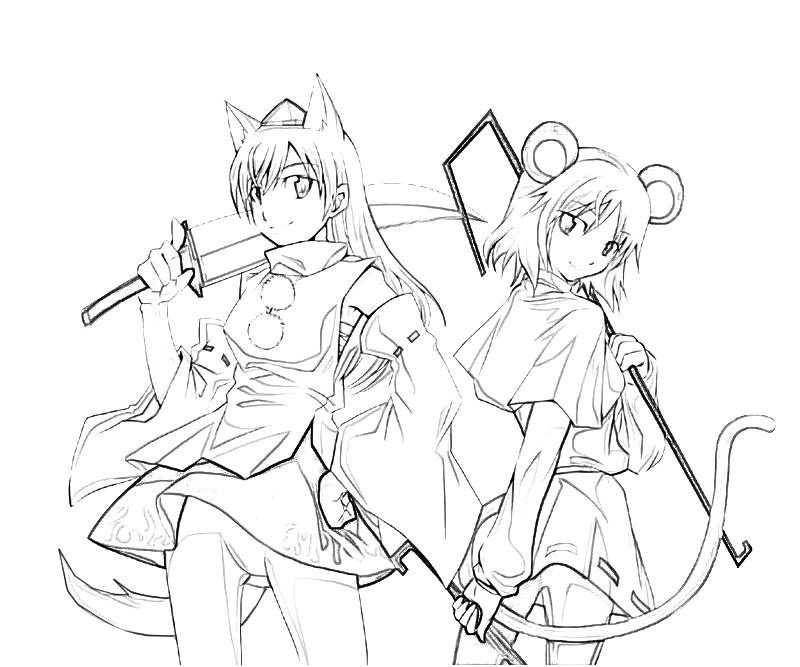 Printable Nazrin And Friends Coloring Pages printable-nazrin-and-friends-coloring-pages
