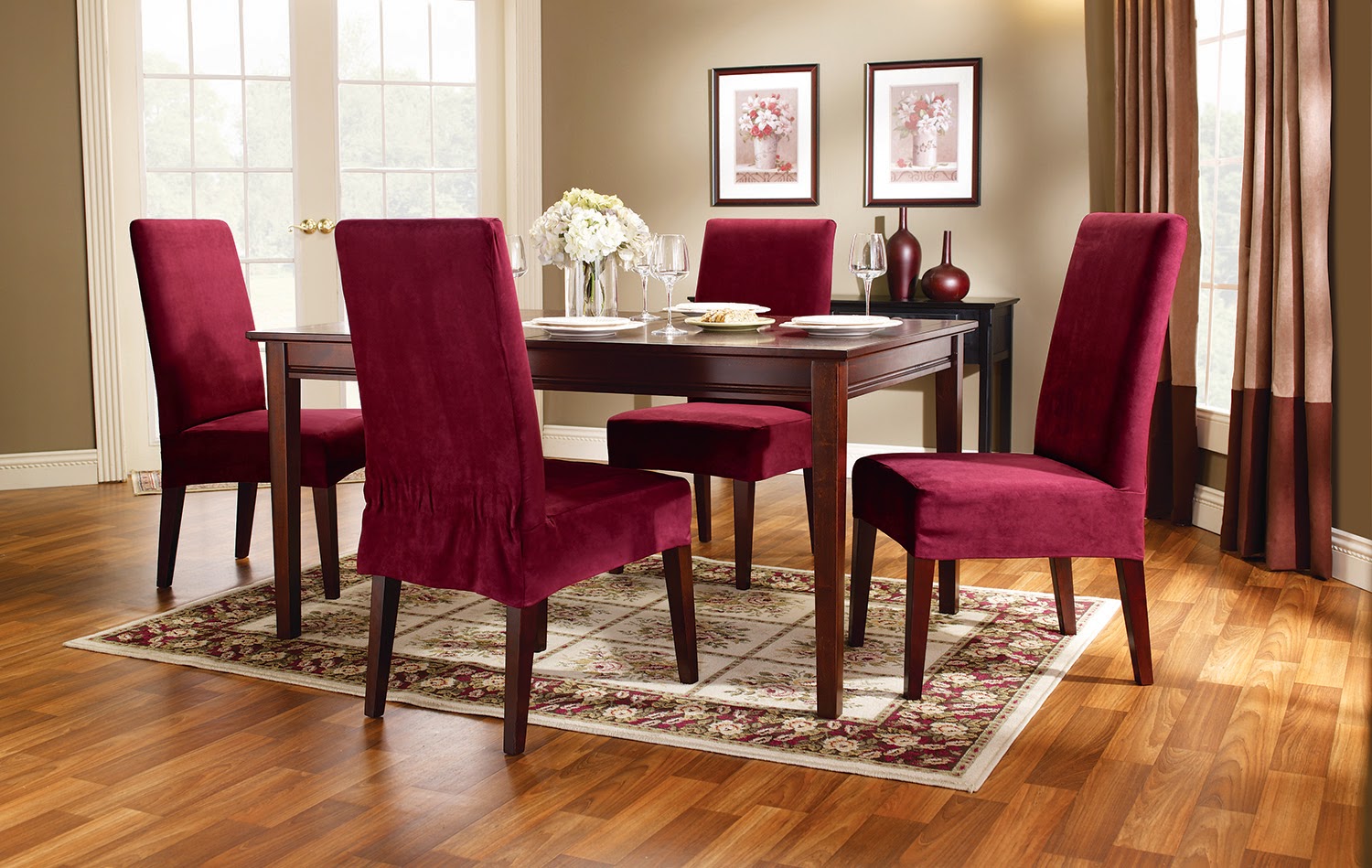 sure fit slipcovers: super easy way to pretty up those dining sure fit slipcovers: super easy way to pretty up those dining