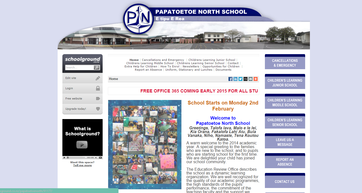 Check out the Papatoetoe North School Website