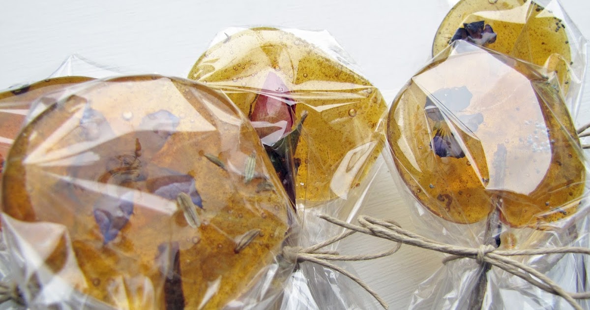Rustic Flower & Herb Lollipop Recipe No Corn Syrup