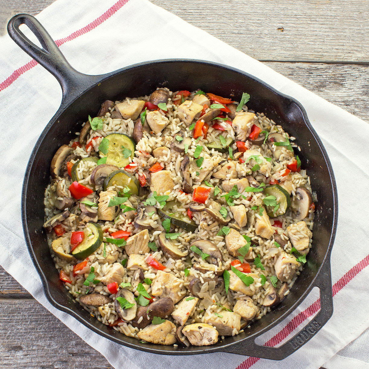 ITALIAN STYLE SKILLET DINNER Cooking on the Front Burner