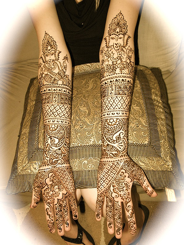 The most important thing in Indian wedding is Mehandi