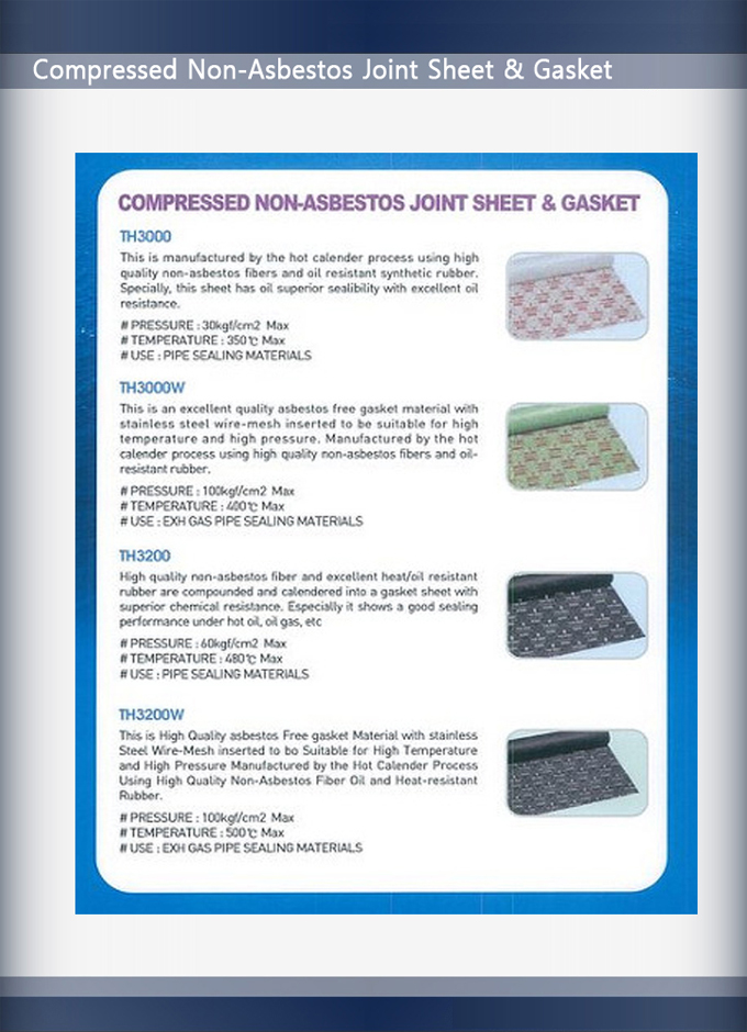 SY Tech Korea Compressed NonAsbestos Joint Sheet & Gasket