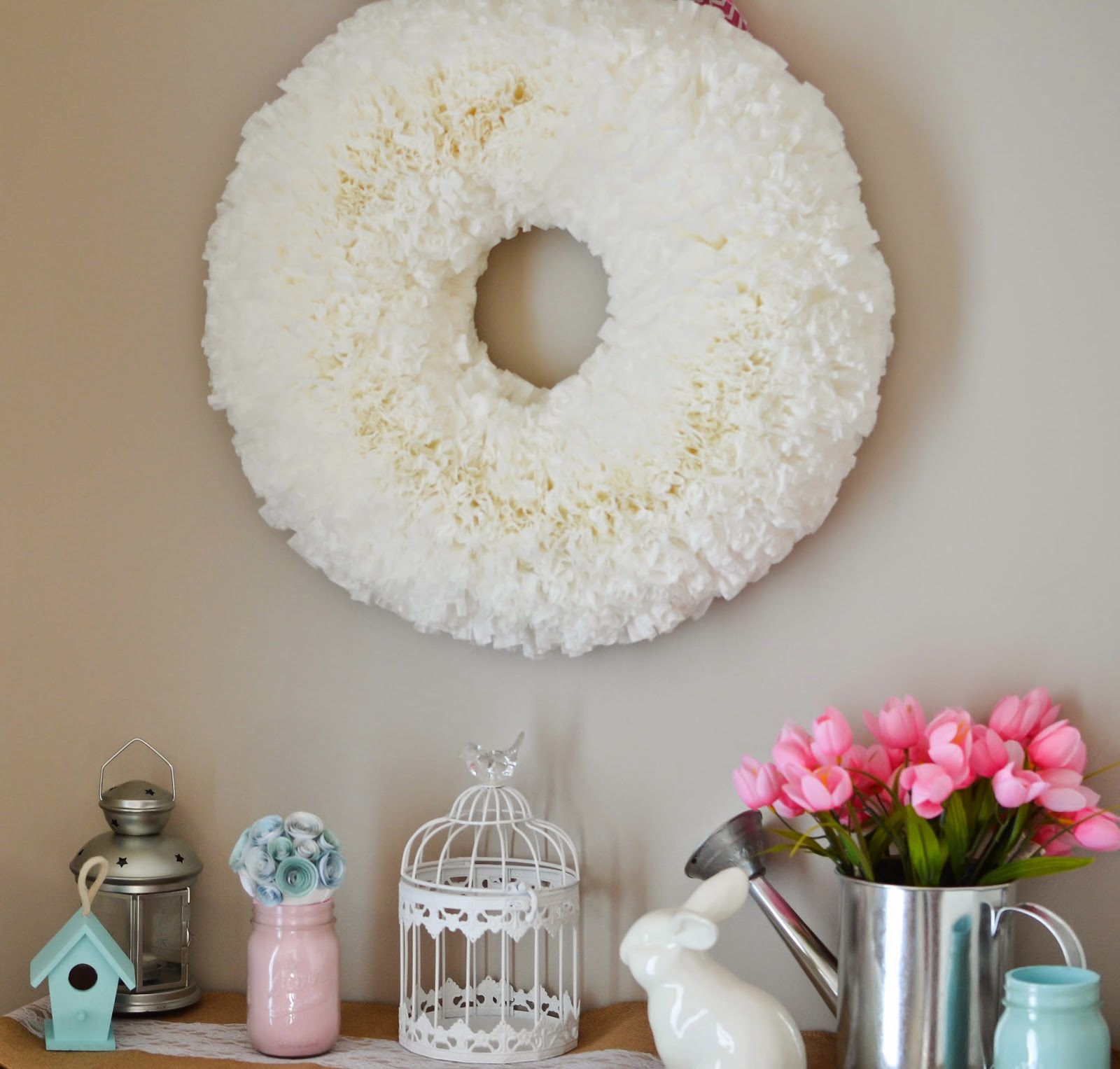 Modern Day Homemaker How to Make Your Own Coffee Filter Wreath