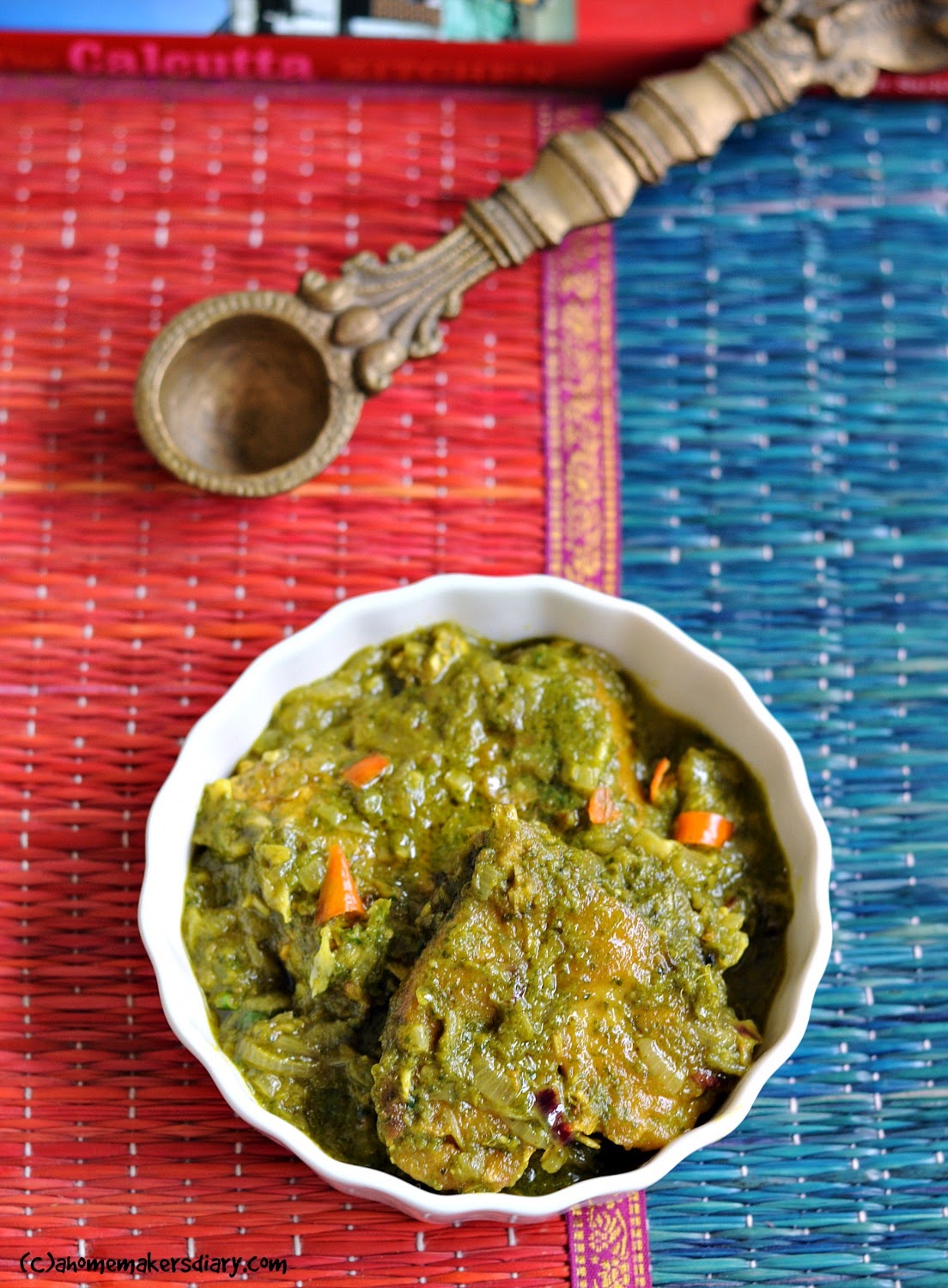 Dhonepata Mach (Fish in Fresh Coriander Sauce) A Homemaker's Diary