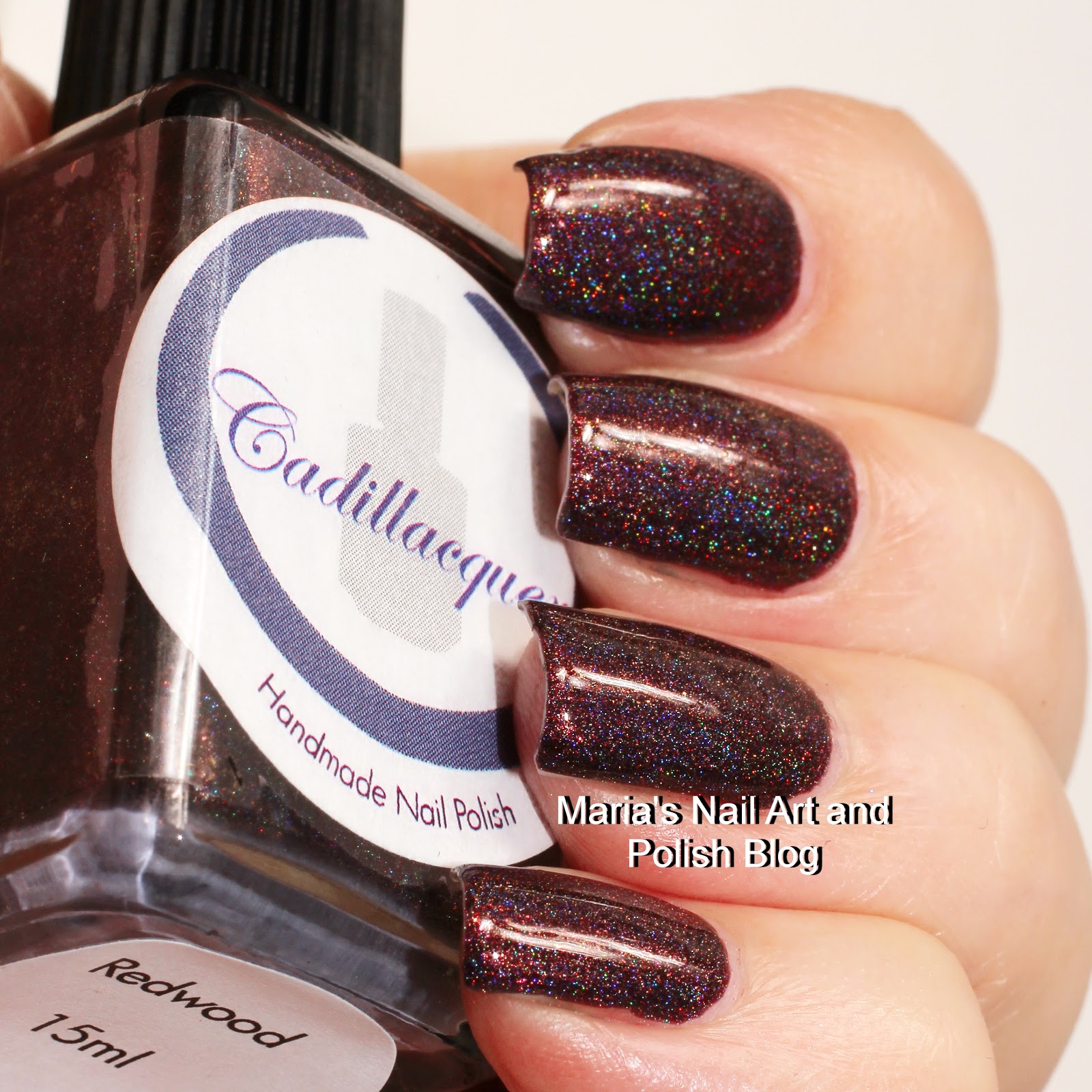 Marias Nail Art and Polish Blog Cadillacquer Redwood and To
